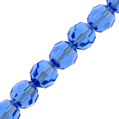 TRUE CRYSTAL 6mm Round Bead Sapphire (206)