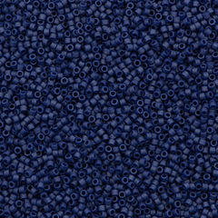 100g Miyuki Delica seed bead 11/0 Matte Opaque Glazed Luster Dark Grey Blue DB377