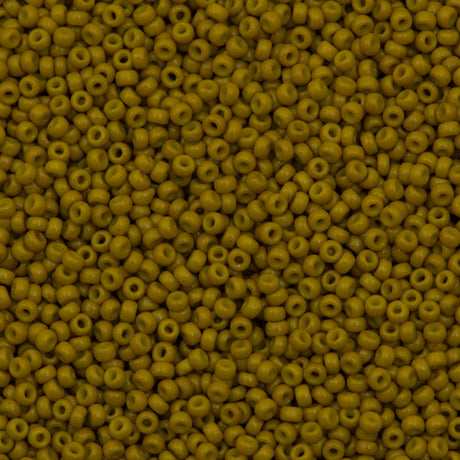 Miyuki Round Seed Bead 8/0 Duracoat Opaque Hawthorne 22g Tube (4456)-Green