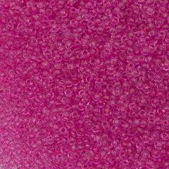 50g Czech Seed Bead 10/0 Crystal Fuchsia Solgel (01192)