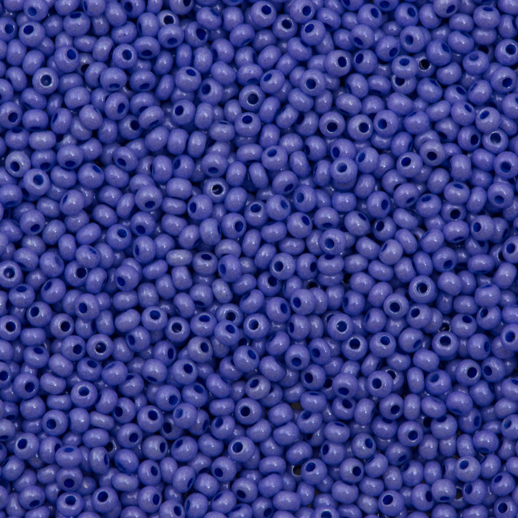 50g Czech Seed Bead 10/0 Opaque Violet (28050)