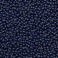 50g Czech Seed Bead 10/0 Opaque Grey Luster (33061)