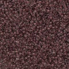 50g Czech Seed Bead 10/0 Color Lined Terra Dark Brown (38319)