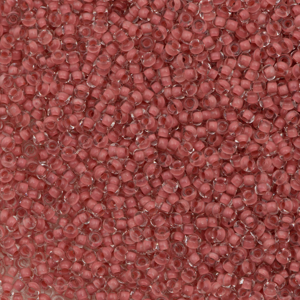 50g Czech Seed Bead 10/0 Terracotta Color Lined (38395)