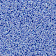 100g Miyuki Delica Seed Bead 11/0 Opaque Blue Agate AB DB1577