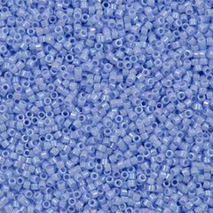 25g Miyuki Delica Seed Bead 11/0 Opaque Blue Agate AB DB1577