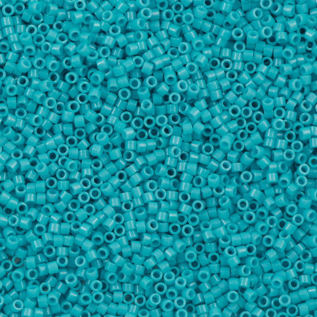 25g Miyuki Delica Seed Bead 11/0 Duracoat Dyed Opaque Nile Blue DB2128