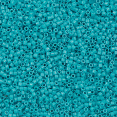 25g Miyuki Delica Seed Bead 11/0 Duracoat Dyed Opaque Nile Blue DB2128