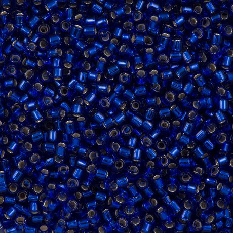 Miyuki Delica Seed Bead 10/0 Silver Lined Cobalt 7g Tube DBM47