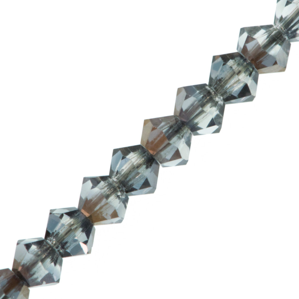 42 Preciosa Crystal Faceted Bicone Bead 3mm Crystal Valentinite (00030VAL)