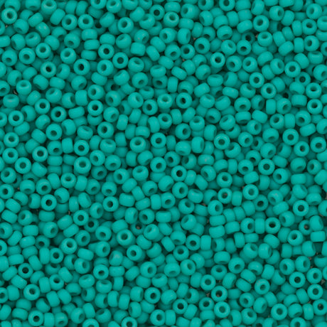 Miyuki Round Seed Bead 11/0 Opaque Matte Turquoise 22g Tube (412F)