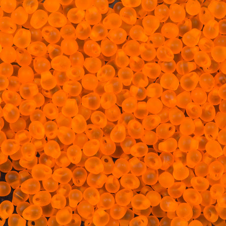 Miyuki Drop Fringe Seed Bead Matte Orange 24g Tube (138F)