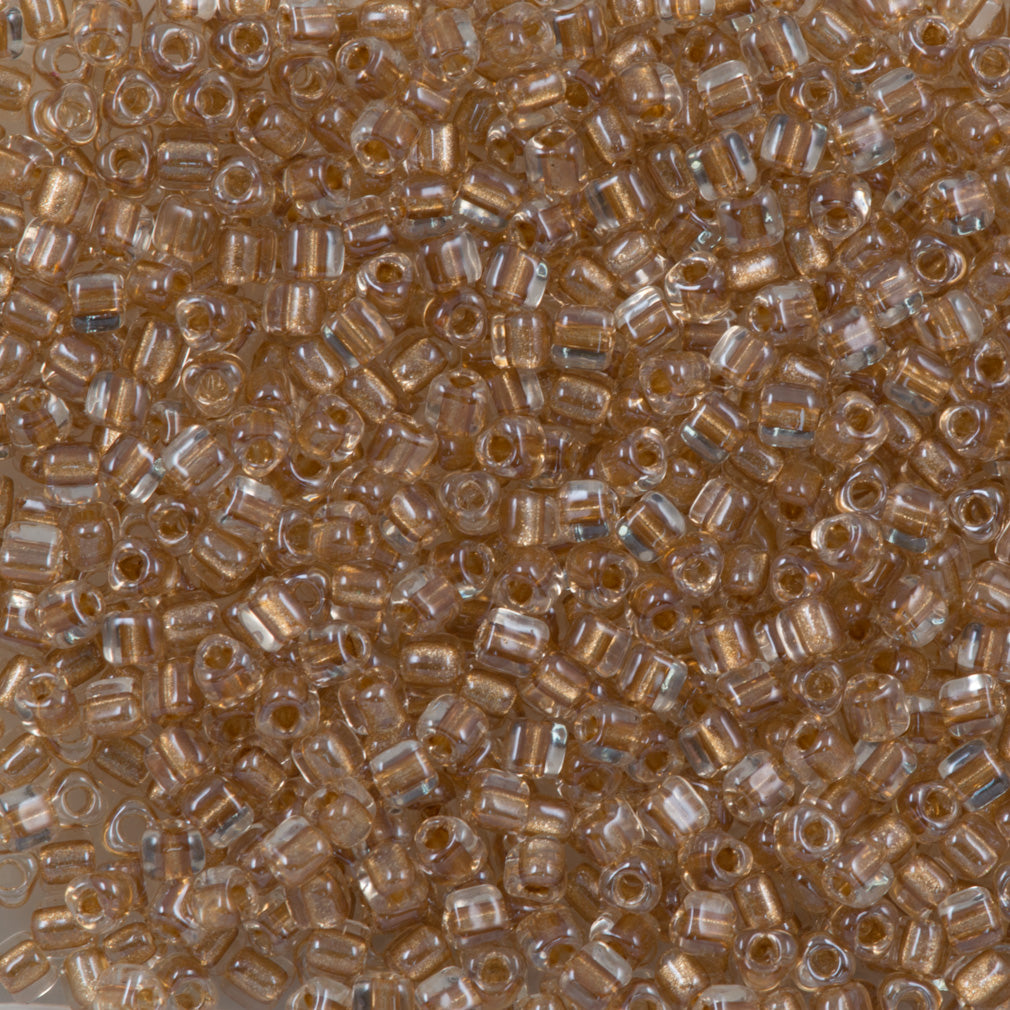 Miyuki Triangle Seed Bead 8/0 Inside Color Lined Honey Beige 23g Tube (1522)