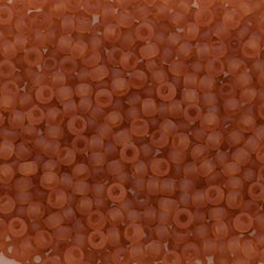 Miyuki Round Seed Bead 8/0 Matte Transparent Topaz 22g Tube (133F)