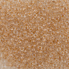 Miyuki Round Seed Bead 8/0 Inside Color Lined Gold Luster 22g Tube (234)