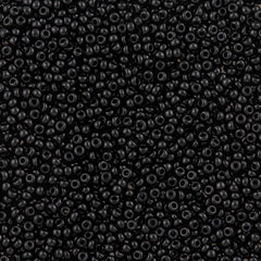 Czech Seed Bead 11/0 Opaque Black 50g (23980)