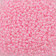 Czech Seed Bead 11/0 Ceylon Pink 2-inch Tube (37173)
