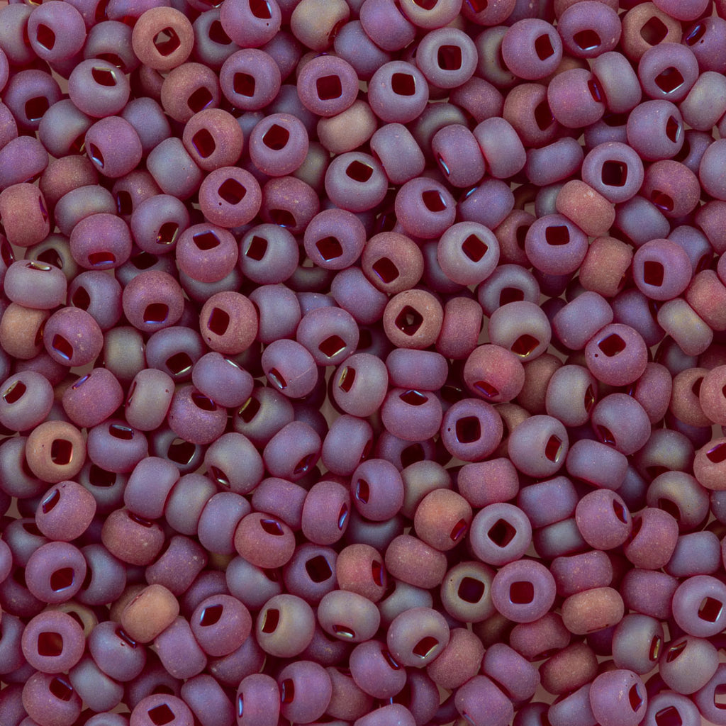 Preciosa Czech Seed Bead 6/0 Matte Garnet AB (91120M)