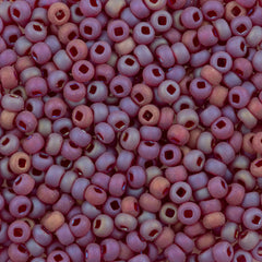 Czech Seed Bead 6/0 Matte Garnet AB 50g (91120M)