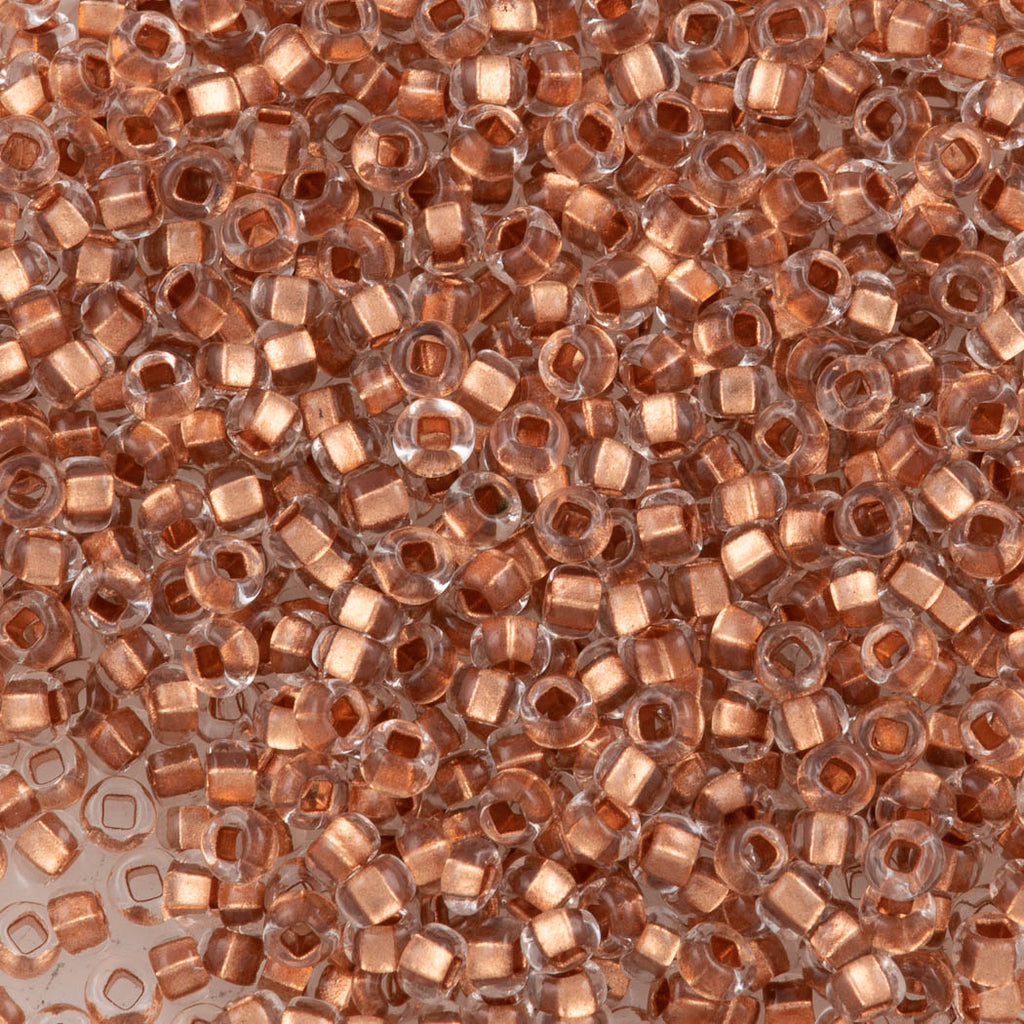 Czech Seed Bead 8/0 Copper Lined Crystal (68105)