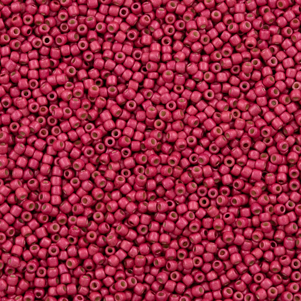 Toho Round Seed Bead 11/0 PermaFinish Matte Galvanized Orchid (563PFF)