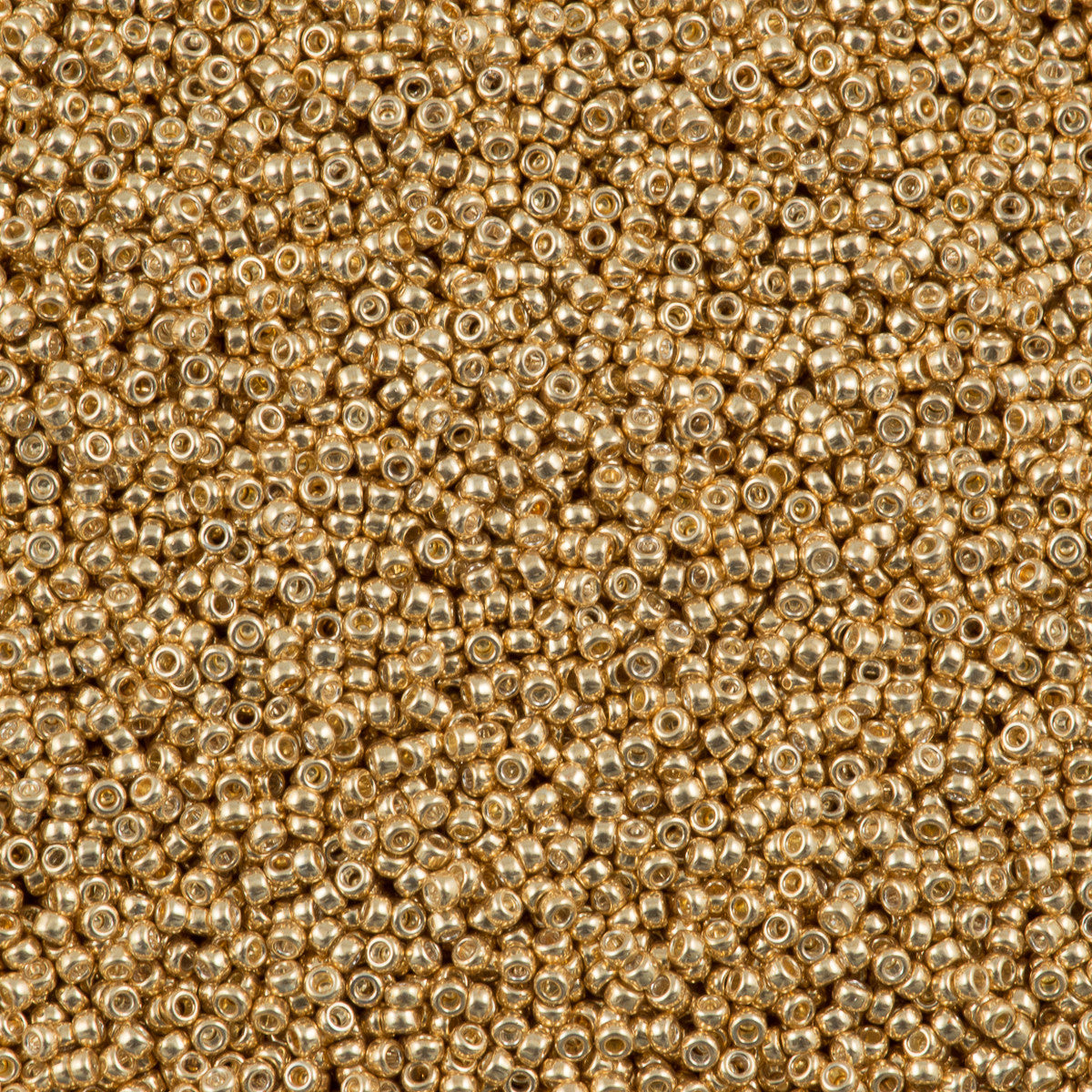 size 15/0 seed beads , color #58 Gold , (#1858)