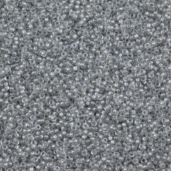 Miyuki Round Seed Bead 15/0 Inside Color Lined Silver 2-inch Tube (1105)