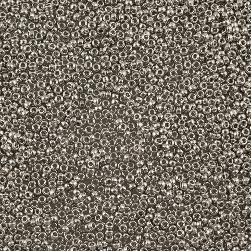 50g Miyuki Round Seed Bead 11/0 Palladium Plated (194)