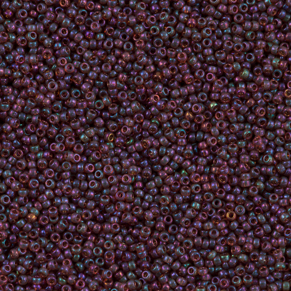 Miyuki Round Seed Bead 11/0 Raspberry Gold Luster 22g Tube (302)