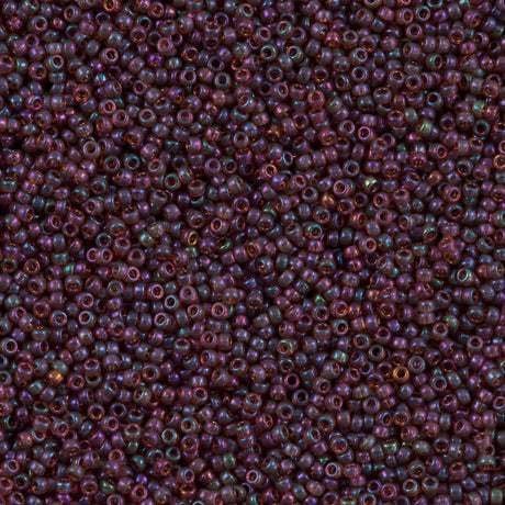 Miyuki Round Seed Bead 11/0 Raspberry Gold Luster 22g Tube (302)