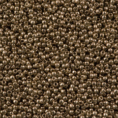 Toho Round Seed Bead 11/0 Transparent Montana Gold Luster 2.5-inch Tube (204)