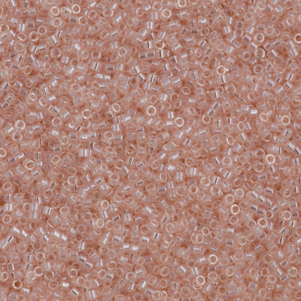 25g Miyuki Delica Seed Bead 11/0 Transparent Pink Luster DB1223