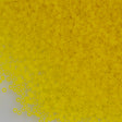 Miyuki Delica Seed Bead 11/0 Matte Transparent Yellow 2-inch Tube DB743