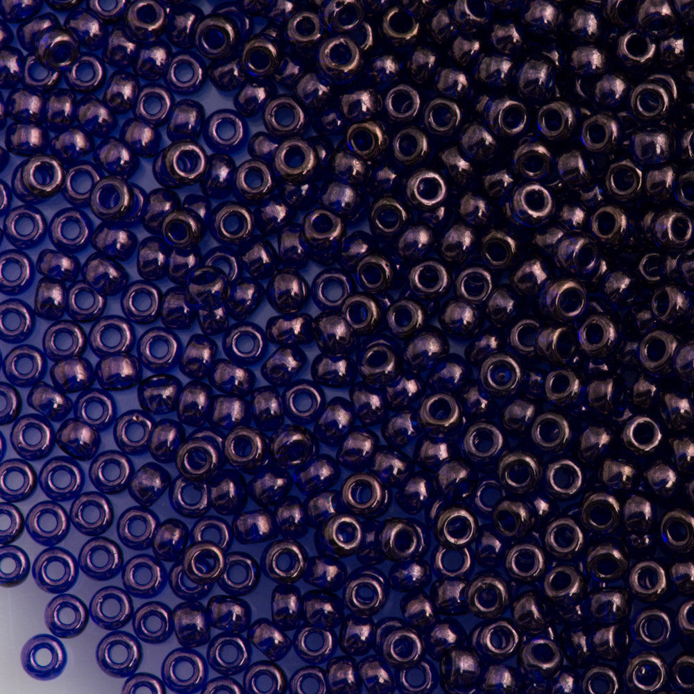 Miyuki Round Seed Bead 8/0 Dark Amethyst Gold Luster 22g Tube (308)