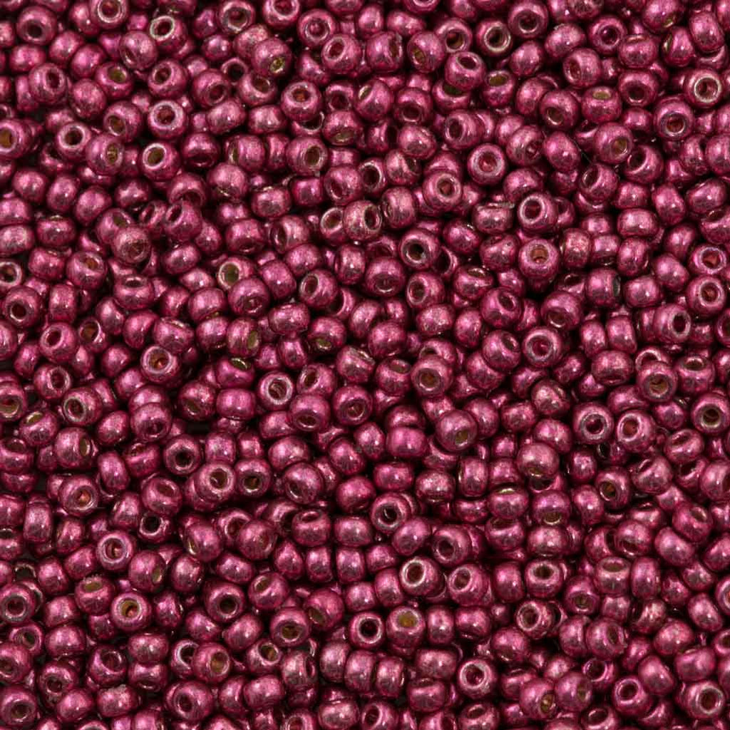 Miyuki Round Seed Bead 8/0 Duracoat Galvanized Magenta 22g Tube (4219)