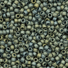 50g Toho Round Seed Bead 8/0 Higher Metallic Matte Blue Haze (512F)