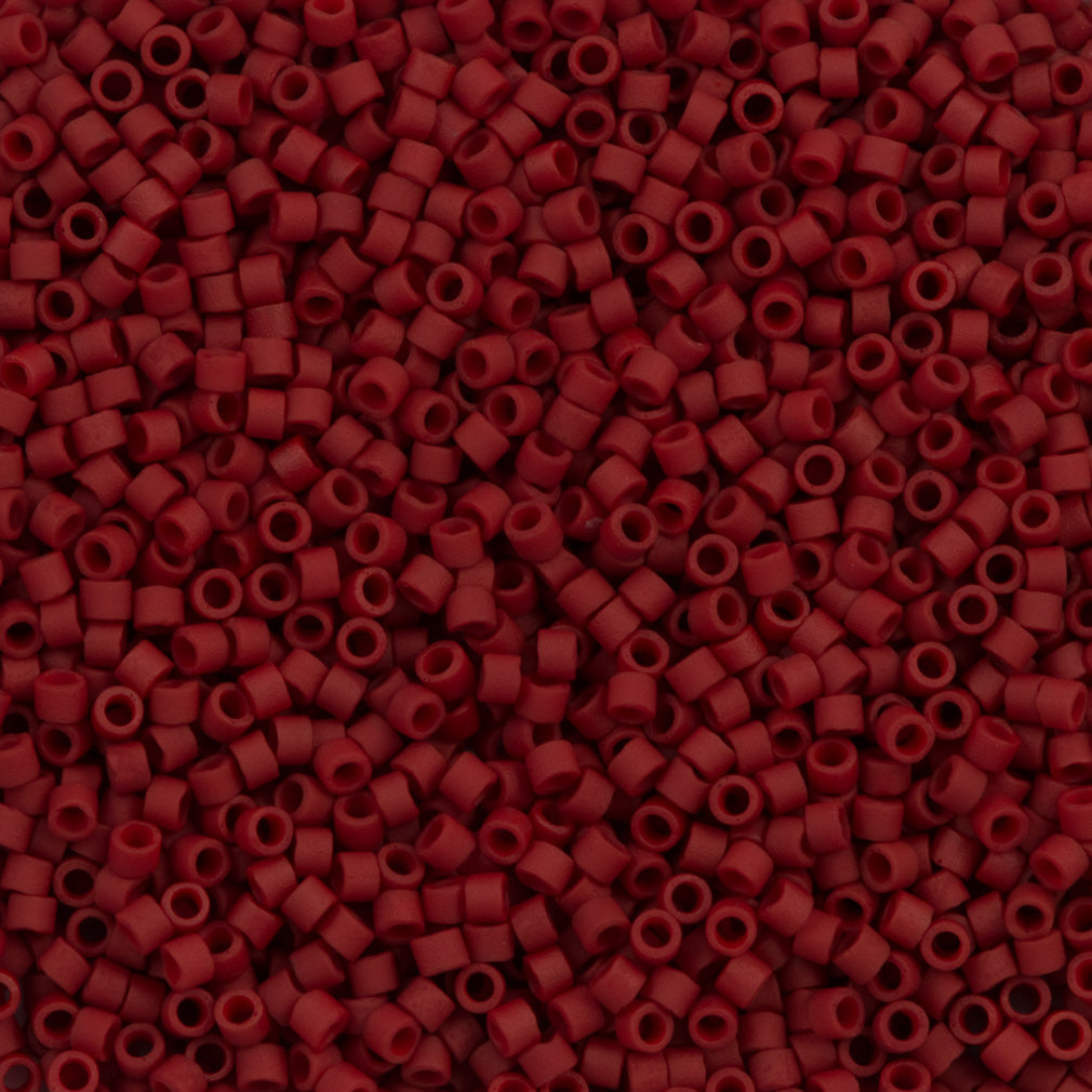 Miyuki Delica Seed Bead 11/0 Matte Dark Maroon 2-inch Tube DB378