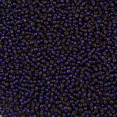 50g Miyuki Round Seed Bead 11/0 Dyed Silver Lined Dark Purple (1426)