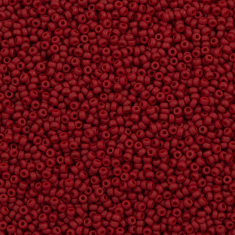 Miyuki Round Seed Bead 11/0 Opaque Matte Brick Red 22g Tube (2040)