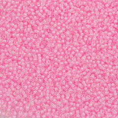 50g Miyuki Round Seed Bead 11/0 Inside Color Lined Pink (207)