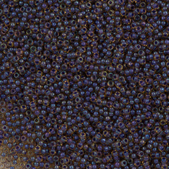 50g Miyuki Round Seed Bead 11/0 Purple Lined Topaz (348)