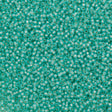 50g Miyuki Round Seed Bead 11/0 Silver Lined Dyed Mint Green (571)
