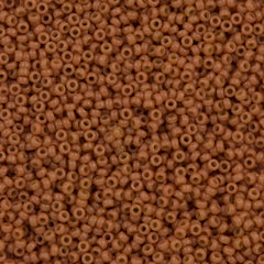 Miyuki Round Seed Bead 15/0 Duracoat Dyed Opaque Cedar 2-inch Tube (4457)