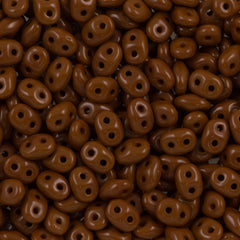 Super Duo 2x5mm Two Hole Beads Umber 22g Tube (13610)