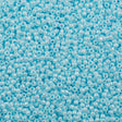 50g Toho Round Seed Bead 11/0 Opaque Luster Baby Blue (124)