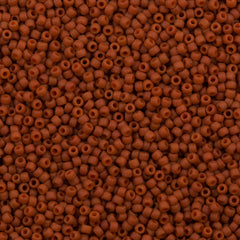 50g Toho Round Seed Bead 11/0 Semi-Glazed Orange (2611F)
