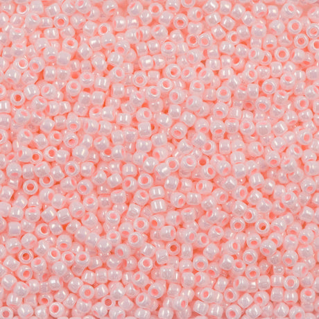 Toho Round Seed Bead 11/0 Opaque Baby Pink Luster 2.5-inch Tube (126)