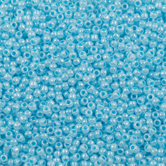 Toho Round Seed Bead 11/0 Ceylon Baby Blue 2.5-inch Tube (919)