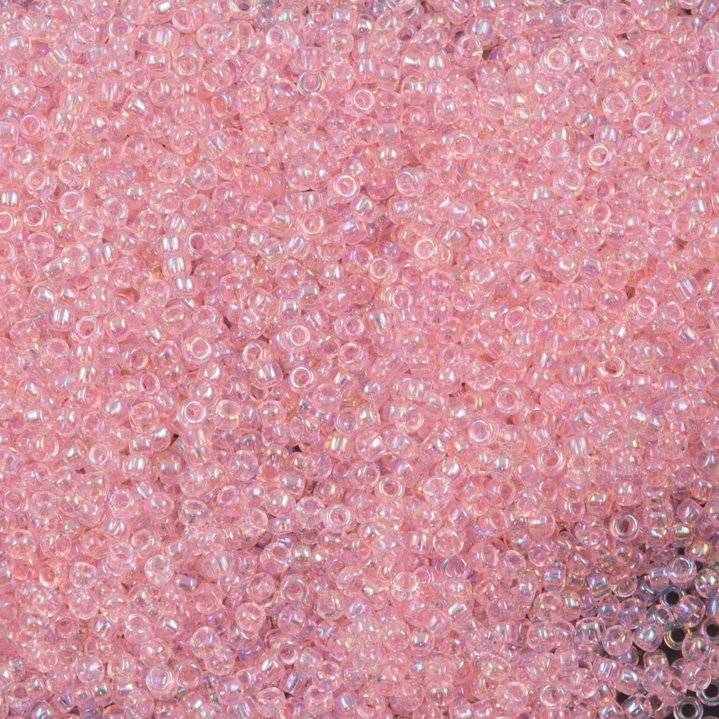 Toho Round Seed Bead 15/0 Dyed Pink AB (171)
