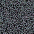 Miyuki Delica Seed Bead 11/0 Matte Metallic Blue Slate Gold Luster AB 2-inch Tube DB1063